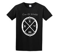 Clan of Xymox - Maglietta a maniche corte da uomo con logo grafica, colore nero, Nero , S