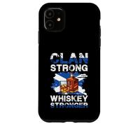 Clan Strong Whiskey Stronger Bottiglia Scottish Pride Custodia per iPhone 11