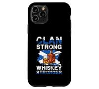Clan Strong Whiskey Stronger Bottiglia Scottish Pride Custodia per iPhone 11 Pro