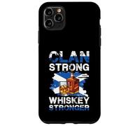 Clan Strong Whiskey Stronger Bottiglia Scottish Pride Custodia per iPhone 11 Pro Max