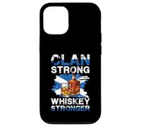 Clan Strong Whiskey Stronger Bottiglia Scottish Pride Custodia per iPhone 12/12 Pro