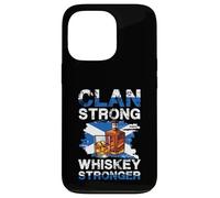 Clan Strong Whiskey Stronger Bottiglia Scottish Pride Custodia per iPhone 13 Pro