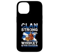 Clan Strong Whiskey Stronger Bottiglia Scottish Pride Custodia per iPhone 14