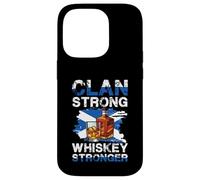Clan Strong Whiskey Stronger Bottiglia Scottish Pride Custodia per iPhone 14 Pro