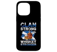 Clan Strong Whiskey Stronger Bottiglia Scottish Pride Custodia per iPhone 14 Pro Max