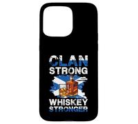 Clan Strong Whiskey Stronger Bottiglia Scottish Pride Custodia per iPhone 15 Pro Max