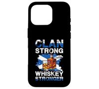 Clan Strong Whiskey Stronger Bottiglia Scottish Pride Custodia per iPhone 16 Pro