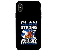 Clan Strong Whiskey Stronger Bottiglia Scottish Pride Custodia per iPhone X/XS