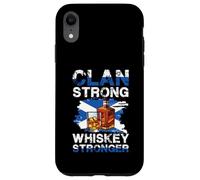Clan Strong Whiskey Stronger Bottiglia Scottish Pride Custodia per iPhone XR