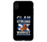 Clan Strong Whiskey Stronger Bottiglia Scottish Pride Custodia per iPhone XS Max