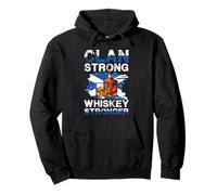 Clan Strong Whiskey Stronger Bottiglia Scottish Pride Felpa con Cappuccio
