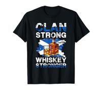Clan Strong Whiskey Stronger Bottiglia Scottish Pride Maglietta