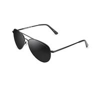 CLANDESTINE - Occhiali da Sole A10 Black - Lenti in Nylon HD e Montatura in Acciaio Inossidabile - Occhiali da Sole Unisex - Smart Vision Technology - Più Nitidezza e Meno Riflessi