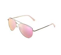 CLANDESTINE - Occhiali da Sole A10 Gold Rose - Lenti in Nylon a Specchio e Montatura in Acciaio Inossidabile - Occhiali da Sole Unisex- Smart Vision Technology - Più Nitidezza e Meno Riflessi