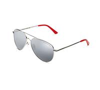 CLANDESTINE - Occhiali da Sole A10 Silver - Lenti Polarizzate HD in Nylon e Montatura in Acciaio Inossidabile - Occhiali da Sole Unisex - Smart Vision Technology - Più Nitidezza e Meno Riflessi