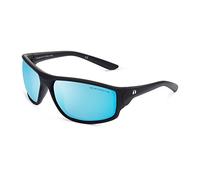 CLANDESTINE - Occhiali da Sole Curve 1 Matte Black Blue - Lenti in Nylon Nero e Montatura in Acetato - Occhiali da Sole Unisex - Smart Vision Technology - Più Nitidezza e Meno Riflessi