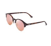 CLANDESTINE - Occhiali da Sole Sferico 9 Habana Rose by Elsa Pataky - Lenti HD Nylon Rosa e Montatura in PC+ e Acciaio Inox - Occhiali Unisex - Smart Vision Technology - Più Nitidezza e Meno Riflessi