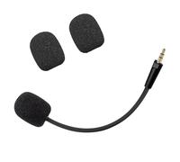 CLANMOU Microfono da gioco di ricambio adatto per cuffie Razer Barracuda X Game e Razer Electra V2, microfono da gioco rimovibile con cancellazione del rumore da 3,5 mm, con schiuma