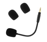 CLANMOU Microfono da gioco di ricambio compatibile con cuffie da gioco Havit H2002D, microfono da gioco rimovibile con cancellazione del rumore cristallino con 2 coperture in schiuma