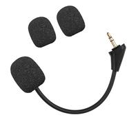 CLANMOU Microfono da gioco di ricambio compatibile con cuffie da gioco Kingston HyperX Cloud Alpha/Cloud Alpha S Pro PS4 PS5 per computer PC, microfono da gioco staccabile con cancellazione del rumore