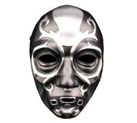 Claofoc Todesser Maschera per Halloween Death Eater Maschera 3D Spaventosa Cranio Lucius Malfoy Costume Cosplay Resina Puntelli caricatura Todesser Maschera per feste