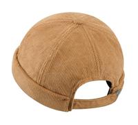 CLAPE Berretto Docker di Velluto a Coste Adjustable Docker Hat cap Cappellino da Portuale Worker Sailor cap Cappelli Senza Tesa,Khaki