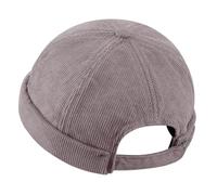 CLAPE Berretto Portuale Uomo Corduroy Docker cap Cappello Senza Visiera Estivo Berretto Docker Regolabile Retro Brimless Hat Classic Docker Leon Hat