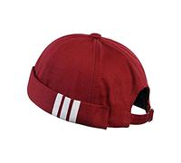 CLAPE Cotone Cappellino da Portuale Uomo Retro Docker-cap Berretto Docker da Motociclista Cappello Senza Visiera Rolled Cuff Brimless Hat cap