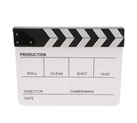 Clapper Board Director Video Scene Cut Action Prop Clap Bianco