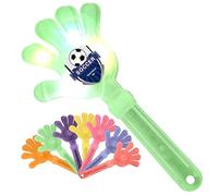Clappers personalizzati con luci LED, maker di rumore per tifosi - 2 misure,24x11cm/28x13cm, 7 colori, 4 formati,1/5/8/10 unità, per eventi sportivi, concerti e raduni (verde)