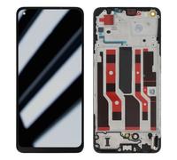 Clappio, Blocco Schermo per Oppo Reno 8 Lite 5G LCD + vetro touch e frame, Nero