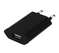 Clappio, Caricabatterie Adattatore da muro USB 1A, Nero