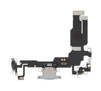 Clappio, Connettore ricarica per iPhone 15, porta USB-C + microfono, Blu pallido