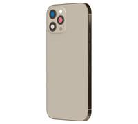 Clappio, Frame per iPhone 12 Pro con vetro posteriore di ricambio, Beige