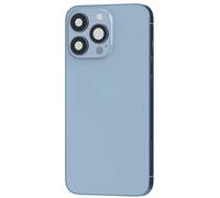 Clappio, Frame per iPhone 13 Pro Max con vetro posteriore di ricambio, Azzurro