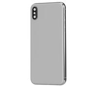 Clappio, Frame per iPhone X con vetro posteriore di ricambio, Grigio chiaro