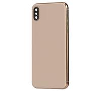Clappio, Frame per iPhone XS Max con vetro posteriore di ricambio, Rosa chiaro