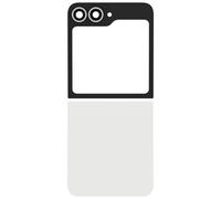 Clappio, Kit Vetro Posteriore Superiore e Inferiore per Galaxy Z Flip 6, Bianco