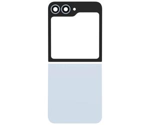 Clappio, Kit Vetro Posteriore Superiore e Inferiore per Galaxy Z Flip 6, Blu
