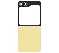 Clappio, Kit Vetro Posteriore Superiore e Inferiore per Galaxy Z Flip 6, Giallo