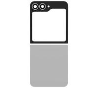 Clappio, Kit Vetro Posteriore Superiore e Inferiore per Galaxy Z Flip 6, Grigio