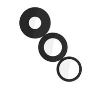 Clappio, Lente fotocamera posteriore per iPhone 15 Pro, 100% compatibile, Nero