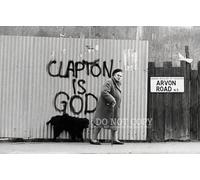 Clapton Is God Photograph 11 X 17 - Legendary 1965 Eric Clapton Graffiti - Rock and Roll - Icona della chitarra britannica - Londra - Foto rara - Stampa artistica
