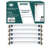CLAR - Lampada Fluorescente T5 4W, Tubo Neon, 13,6 X 1,6 cm (Confezione da 5)