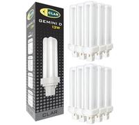 CLAR - Lampadina PLC Gemini D 13W Luce Fredda 6500K G24d-2, Non Regolabile (Pack 10)
