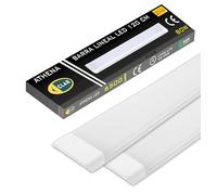 CLAR - Neon LED 120 cm, Plafoniera LED a Soffitto, Garage, 4000K (80W Pack 2)