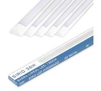 CLAR - Neon LED 120 cm, Plafoniera LED Soffitto 120 cm, Garage, 36W 6500K Luce Fredda (Pack 5)