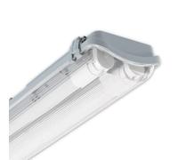 CLAR - Plafoniera Stagna LED 18W, 120cm, 2 Tubo, Senza Tubi Inclusi (Pack 1)