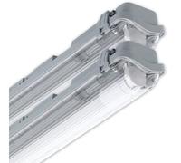 CLAR - Plafoniera Stagna LED 24W, 150cm, 1 Tubo, Senza Tubi Inclusi (Pack 2)