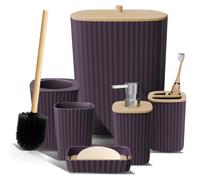 Clara Clark Completo Accessori Bagno Set Con Bagno Tappeti & Doccia Caddies